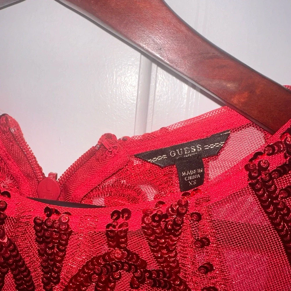 Red Mini Dress - Picture 5 of 7